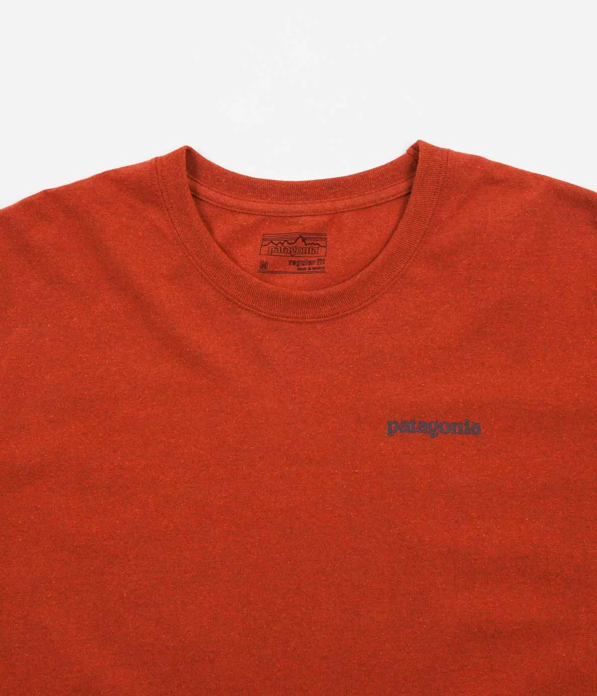 Patagonia Text Logo Long Sleeve T-Shirt - Roots Red
